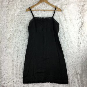 Vtg ESPRIT de CORP Womens Sz 7/8 Spaghetti Strap Maxi Sheath Dress Linen